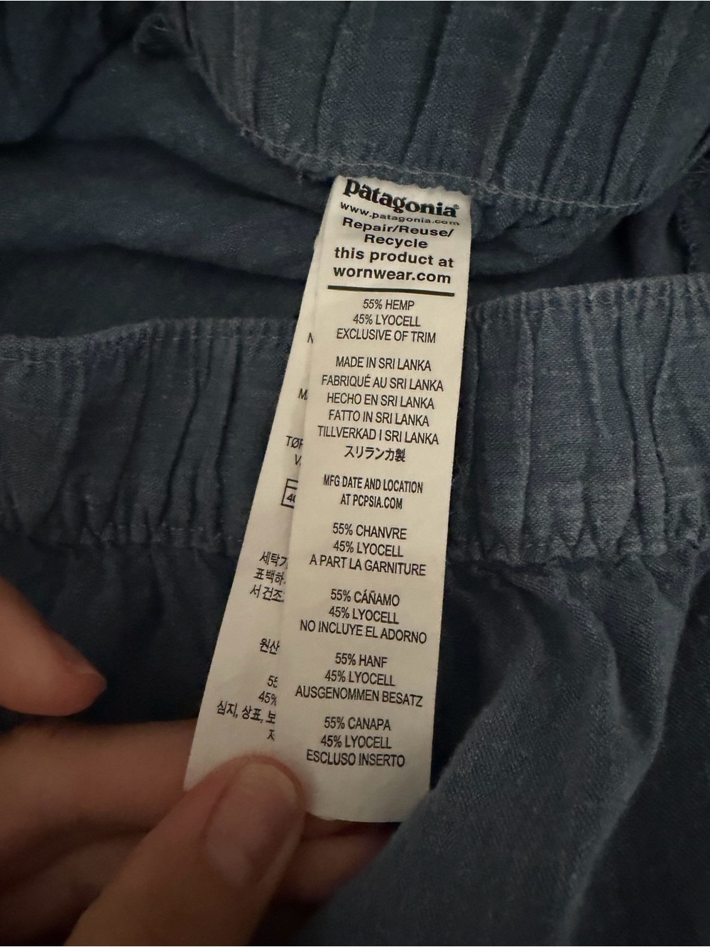 Patagonia Garden Island Women's Elastic-Waist Blue Shorts Women’s Small - Picture 8 of 10